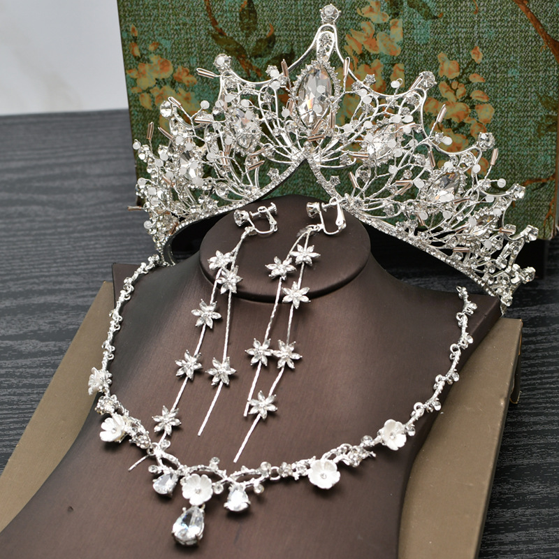 Crown Bride Hair Band Headdress Bride Jewelry Mori Wedding Dress Hair Accessories Korean Style Veil Crown Wedding