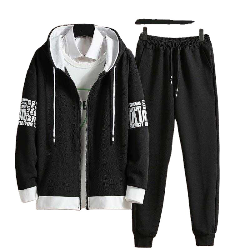 One-piece delivery 2023 Spring and Autumn new men's Hong Kong style Ant cloth fashion trendy sweater sports suit trendy sweater