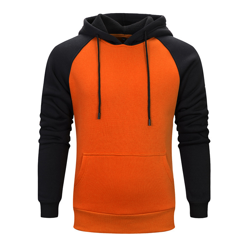 Men's sweater European size foreign trade new men's pullover hooded brushed couple sweater manufacturers supply WY39