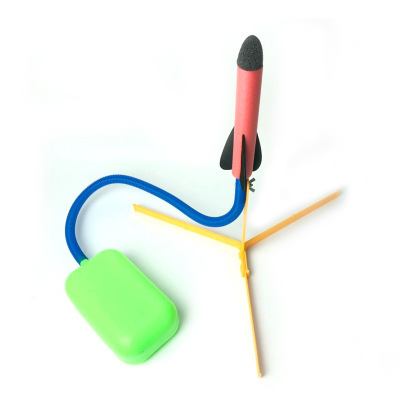 Children's foot plastic rocket gun pressure air pressure outdoor sports toy multi-player game toy factory direct supply