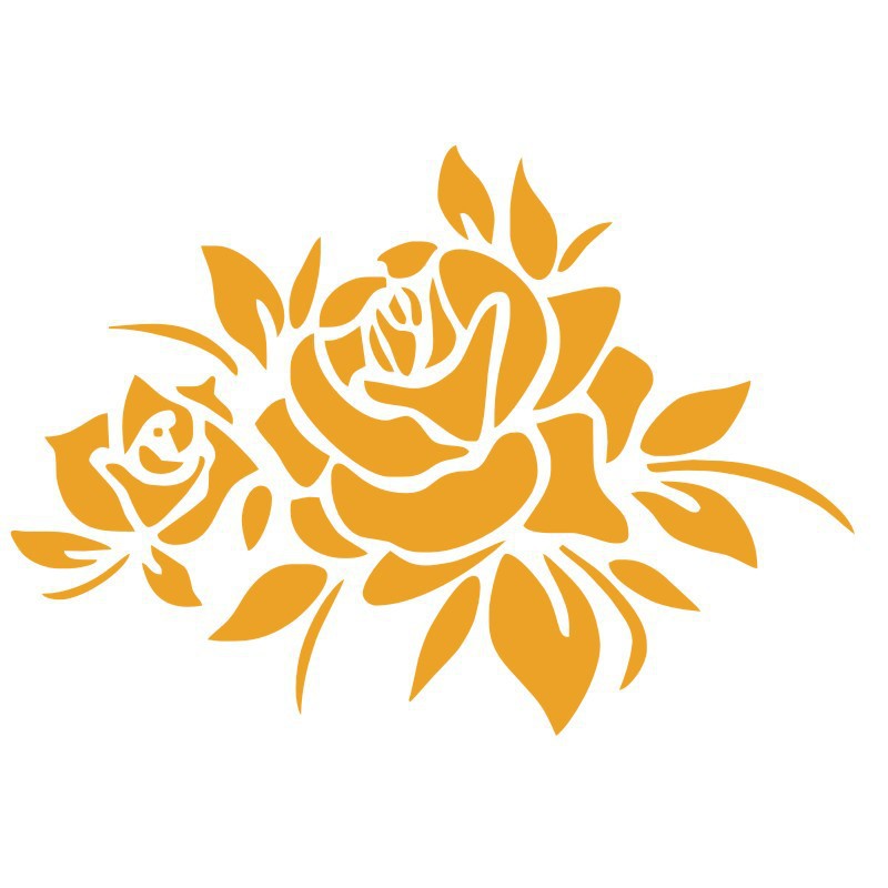 Car Rose Reflective Sticker Rose Car Sticker Car Scratch Sticker Rose Car Sticker Personalized Sticker