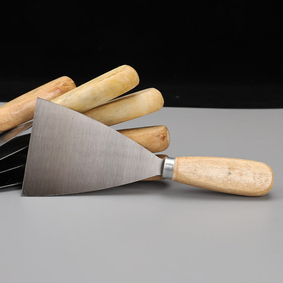 Wood handle putty knife cleaning putty knife cleaning knife scraper factory wholesale trowel large favorably