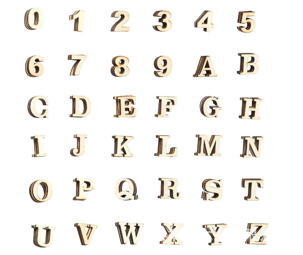 Christmas Wooden Pendant Handicrafts Wooden Crafts Beech Wood Strip Wood Art Wooden Letters Wooden Board Painting