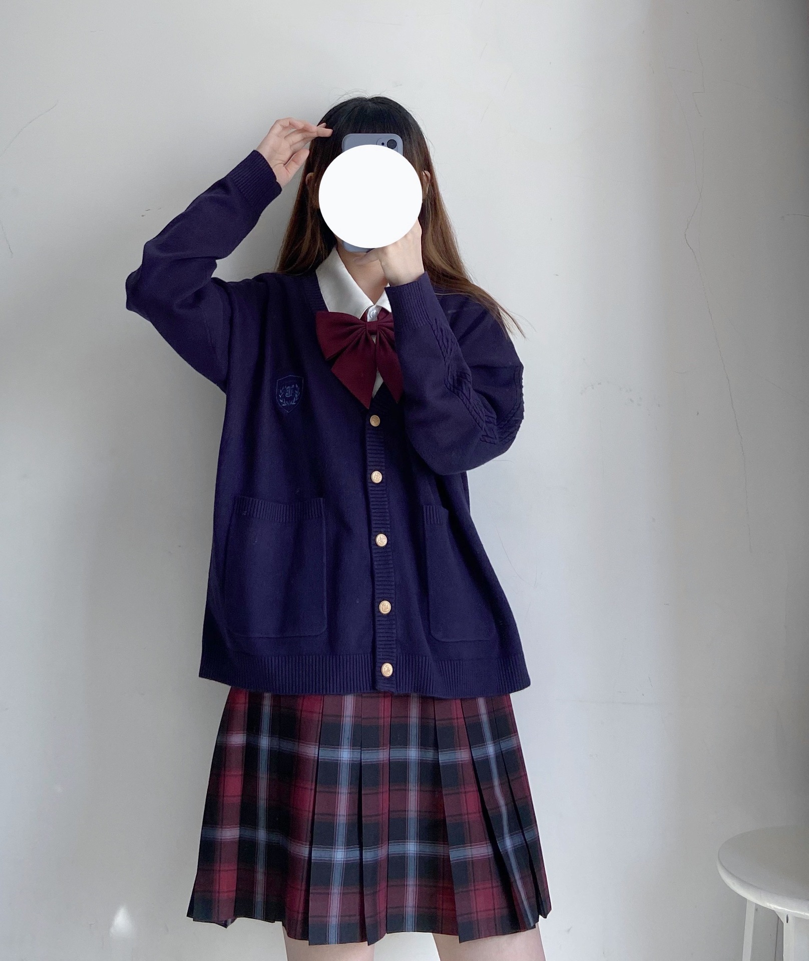 Yan Mu Xi Sui Yin University Original jk Uniform Cardigan Sweater Twist Knitwear Autumn Women's New