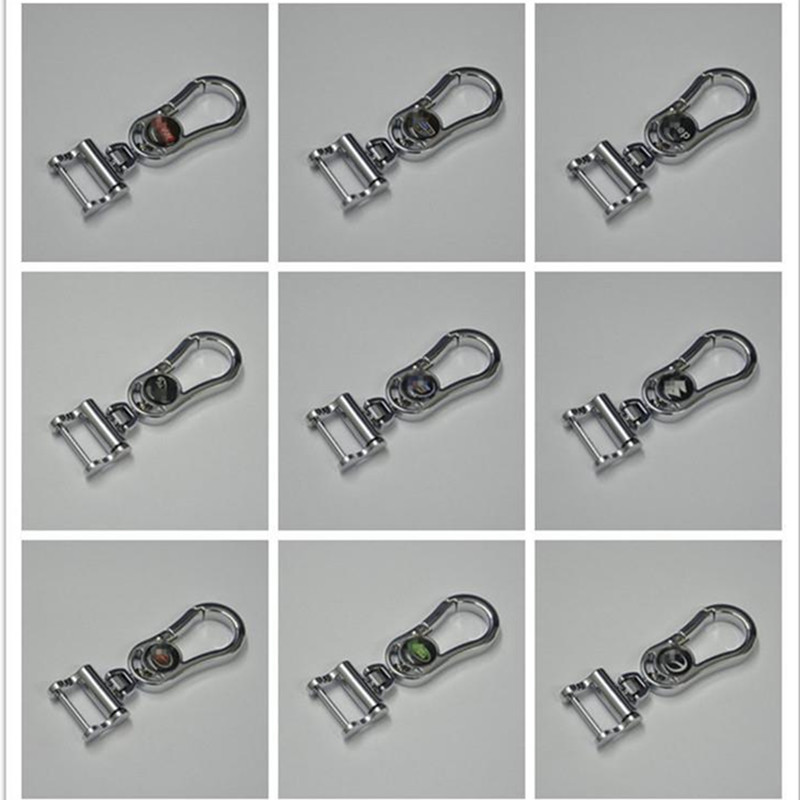 Car keychain male and female metal anti-lost key ring pendant creative gifts car standard can be set Wholesale