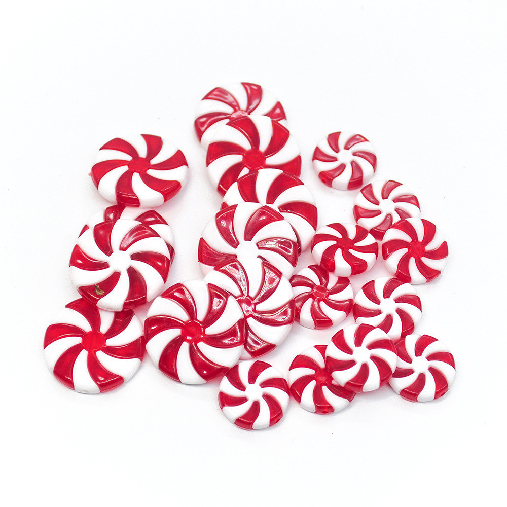 Cross-border supply Christmas decoration candy simulation lollipop crutch Christmas tree pendant DIY light string accessories