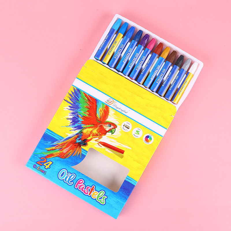 Smart bird fine selection oil painting stick 12-36 color washable environmental protection children's crayon painting brush painting tools wholesale