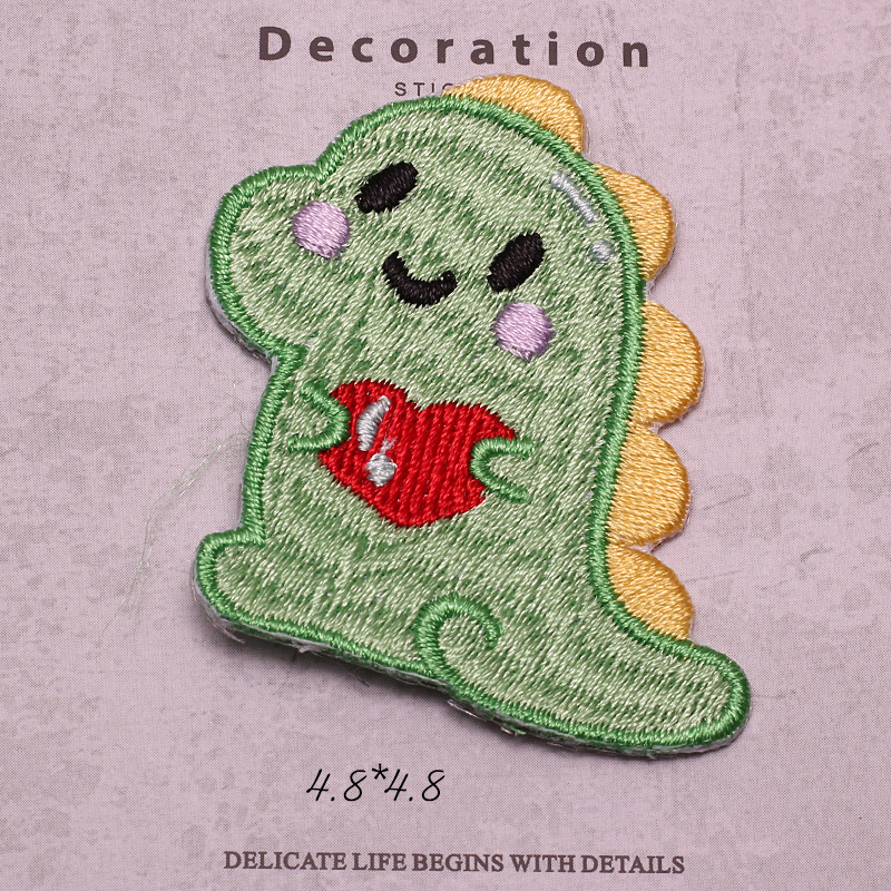 Cute Animal Embroidery Sticker Clothing Bag Small Patch Decoration Label Fresh DIY Accessories Cloth Sticker