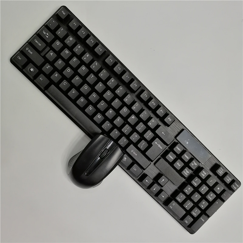Neutral 2.4g wireless keyboard and mouse set suspension button 104 button wireless spot wholesale foreign trade can be set