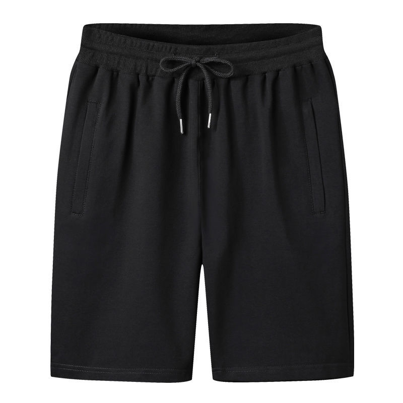 Solid Color Casual Shorts Men's Youth Cotton Sports Shorts Middle Pants Casual Korean Style Five-point Pants Men's Beach Pants