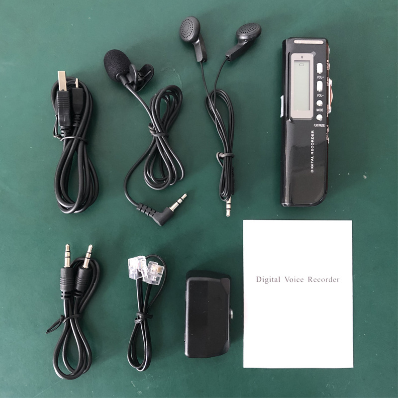 Recording pen telephone adapter box RJ11 crystal head telephone line adapter three-piece set