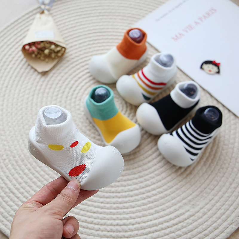 Spring and Summer Children's Floor Socks Baby Toddler Socks Baby Shoes and Socks Thin Cotton Breathable Toe Soft Bottom Waterproof Floor Shoes