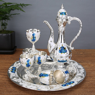 Exquisite Wine Set European and American Style Palace Style Home Ornaments Restaurant Hotel Classic Creative Wine Glass Wine Pot Gift