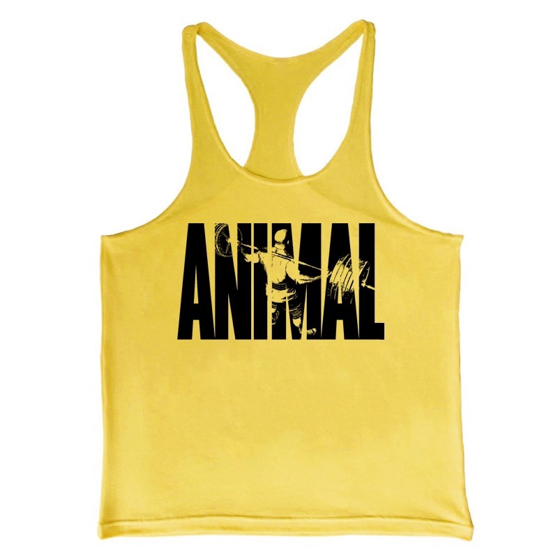 Fitness Vest Men's Loose Training Muscle I-shaped Sling Cotton Sports Muscle-shaped Letter Body-building Thin Belt Trendy Style