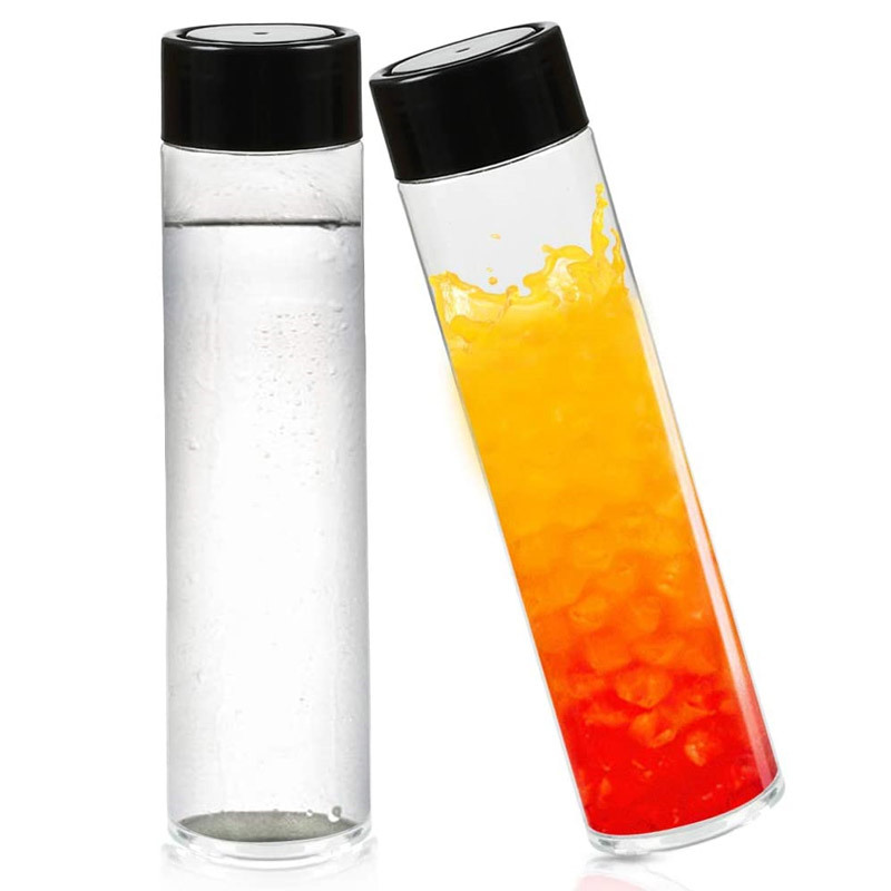 Factory in stock thickened PET beverage juice bottle disposable transparent plastic enzyme packaging takeaway milk tea bottle