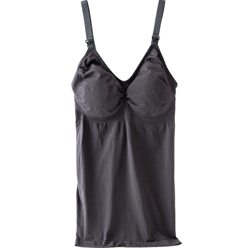 Nursing bra underwear postpartum abdomen body shaping sling feeding vest Pu milk full cup breast milk underwear wholesale