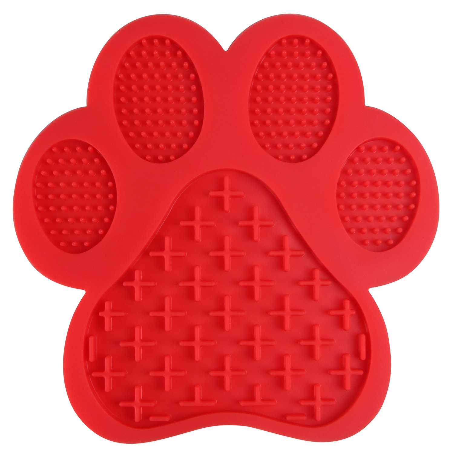 New dog paw silicone pet licking mat pet slow food tray dog bath distraction silicone dog sucker food care training