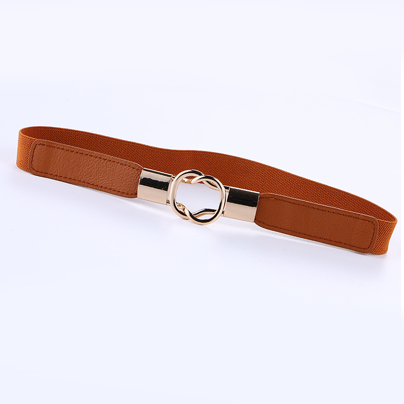 European and American Cross-border Fashion Elastic Belt Women's Dress All-match Elastic Waist Seal Decoration All-match Elastic Belt