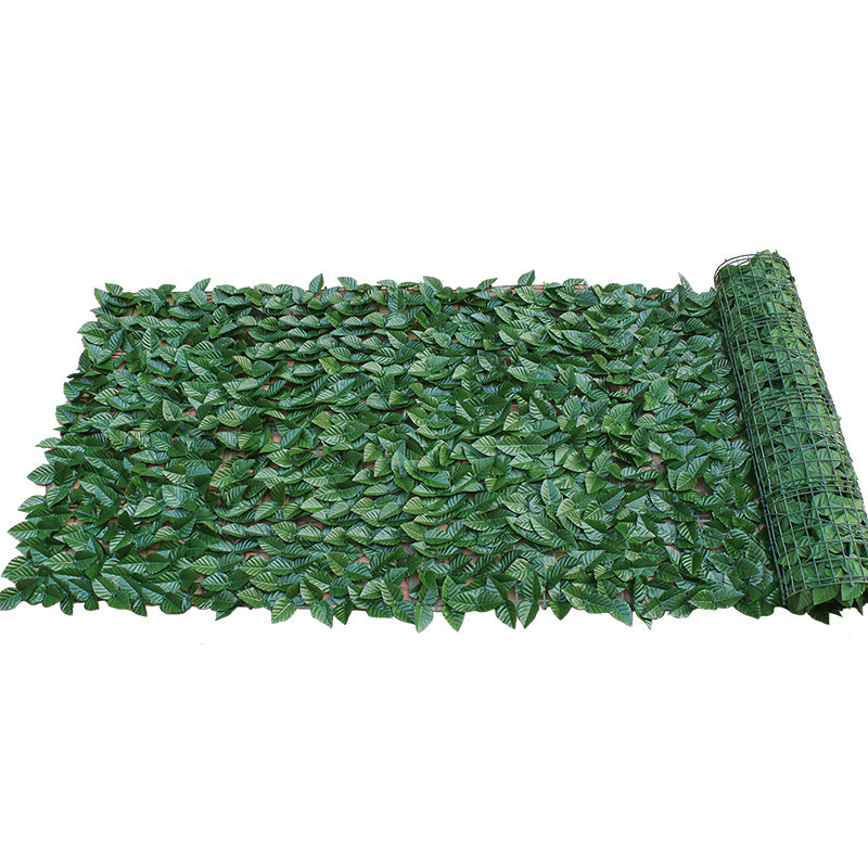 Cross-border direct supply simulation plastic fence courtyard fence simulation plant wall outdoor garden green leaf fence