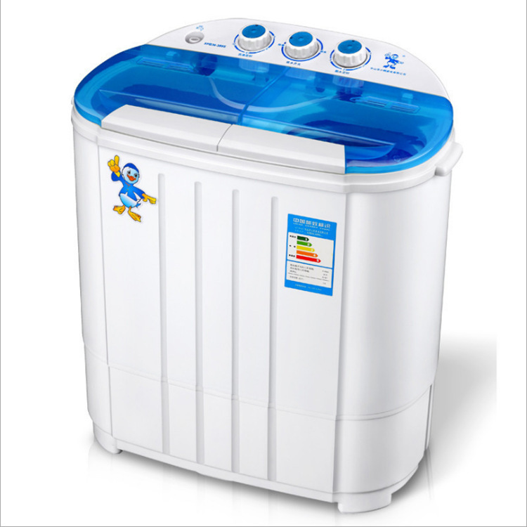 Factory supply semi-automatic double barrel duck washing machine double cylinder three switch washing machine mother and child elution dual-purpose