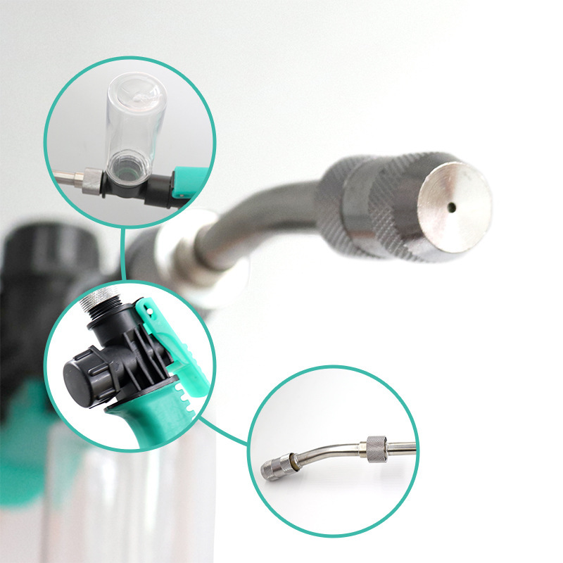 High pressure car wash foam water gun car beauty wax water spray gun adjustable stainless steel air conditioner household appliance cleaning gun
