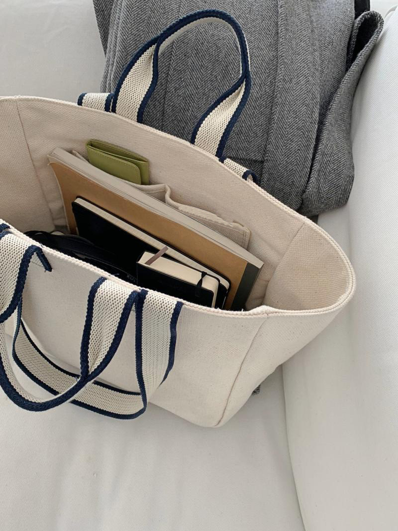 Handtasche 2023 neuer Trend große Kapazität Mode Umhängetasche einfache College Canvas Tasche Hersteller Großhandel_voghion.com