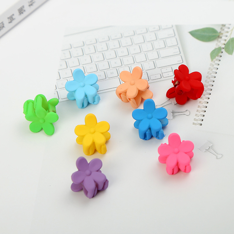 Korean version of the net red with the same paragraph grab clip color creative new small grab clip children's candy color cute hair clip wholesale