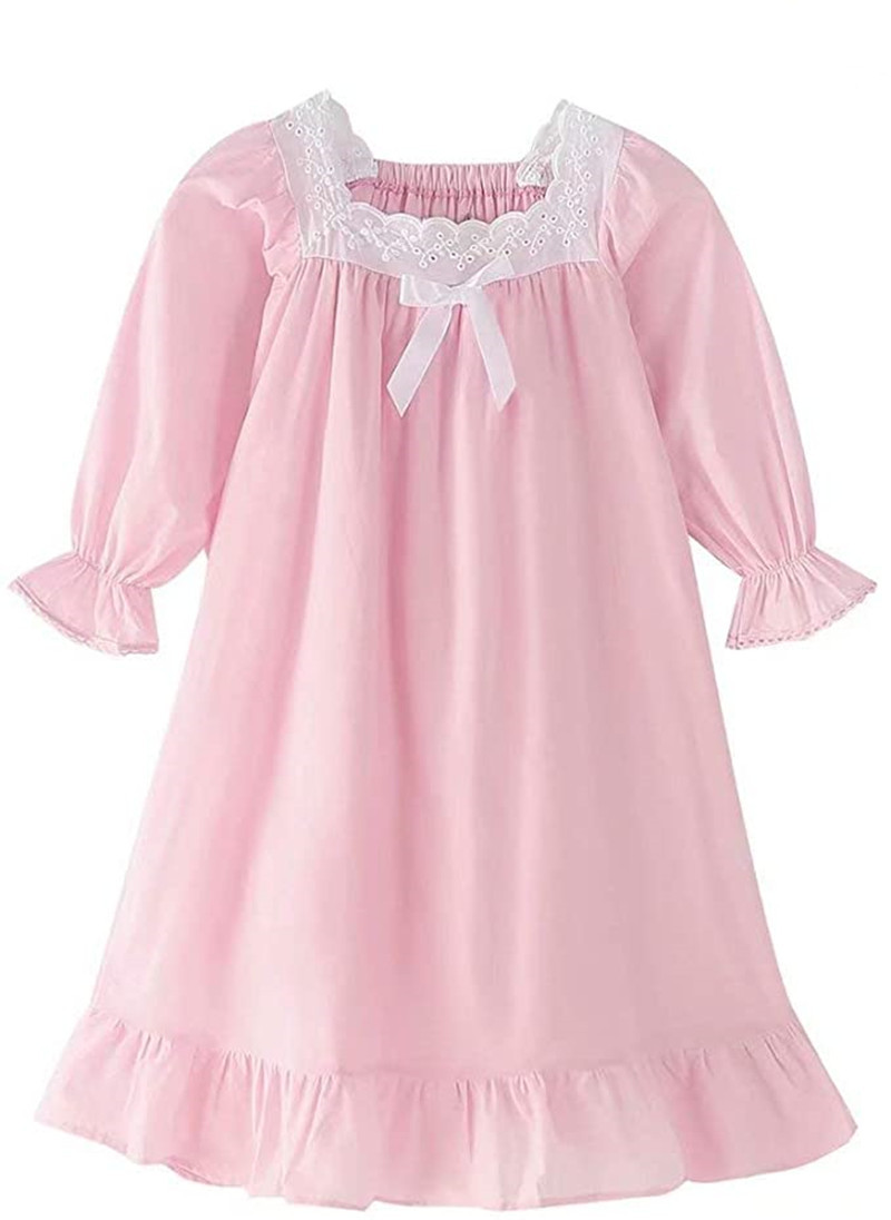 Children's Clothing Girls' Middle and Big Children's Spring and Autumn Long Sleeve Cotton Korean Style Parent-Child Princess Pajamas Pajamas Home