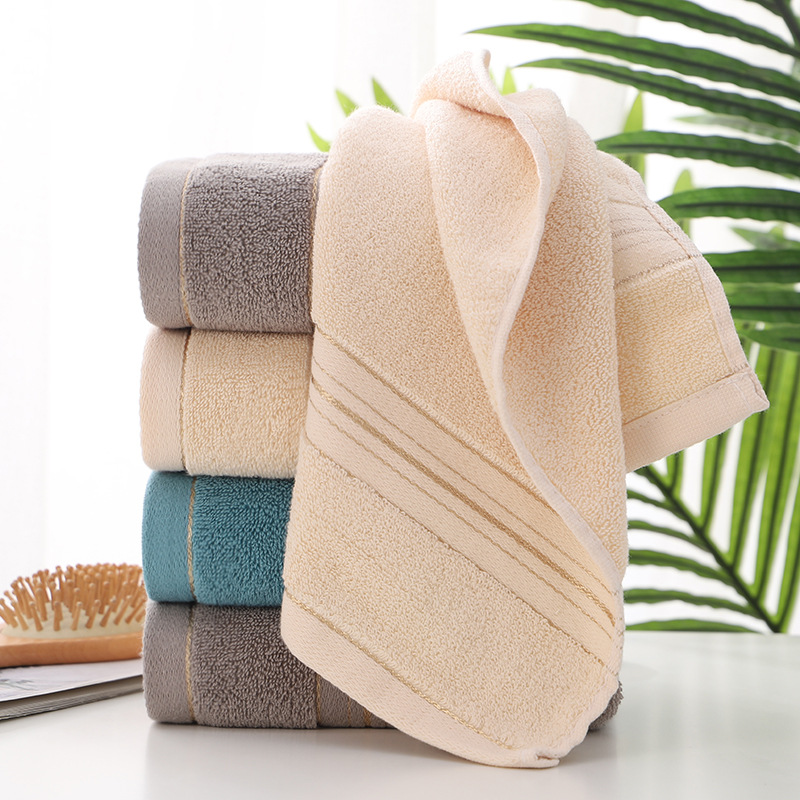 Factory direct pure cotton limit stock towel simple wash face towel lovers return gift logo gift thickened absorbent