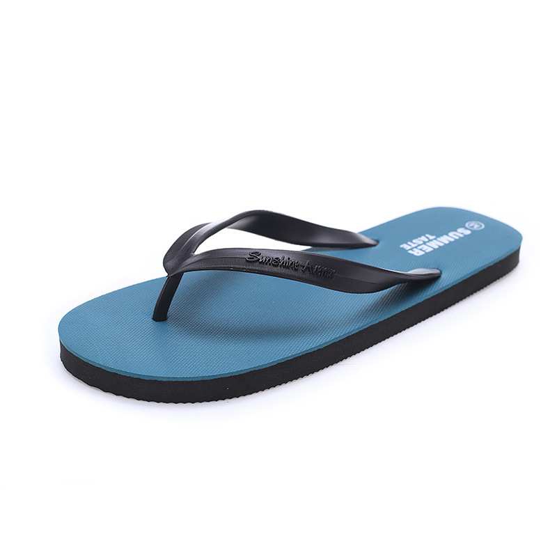 Flip flops men's slippers daily fashion shoes flat student casual non-slip outdoor wear Korean beach summer beach shoes