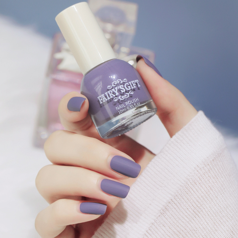 Fog matte nail polish wholesale durable non-peeling matte non-fading transparent non-baking nail polish a generation of hair