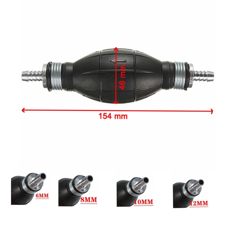 6/8/10/12 ミリメートル手動燃料ポンプ車/ボート/オートバイディーゼル/ガソリンポンプハンドオイラー自動車アクセサリー|undefined