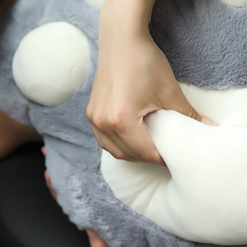 Car plush headrest cute cat claw car neck pillow back cushion fashion car female decoration supplies wholesale_voghion.com