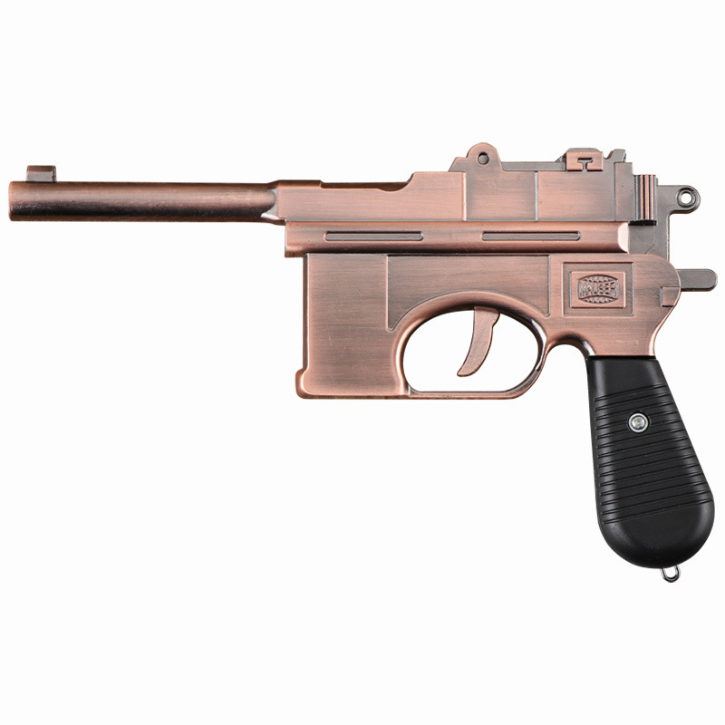懐古の子供のおもちゃの金属の毛の銃の論殻の銃の合金の手の模型の紅軍の八路軍の王八箱の銃|undefined