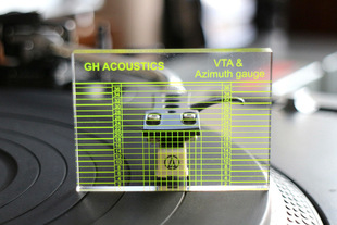 HD vinyl player measuring head and arm VTA balance and Azimuth adjustment ruler