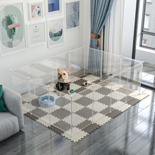 Dog fence pet room with toilet dog cage isolation door rail free combination small and medium -sized dog fence