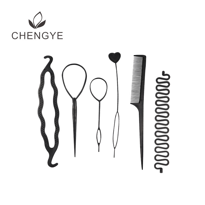 Updo tool suit hair pulling needle centipede hair braiding device ball head flower bud hair tie secret comb