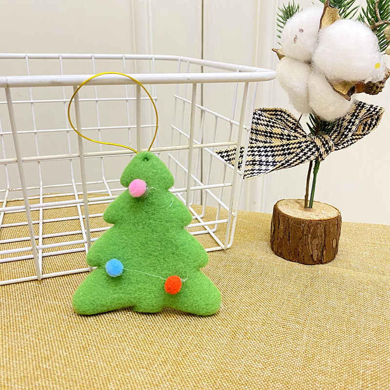 Santa Claus Christmas tree snowman deer fabric pendant a lot of bags hotel shopping mall Christmas decoration supplies wholesale