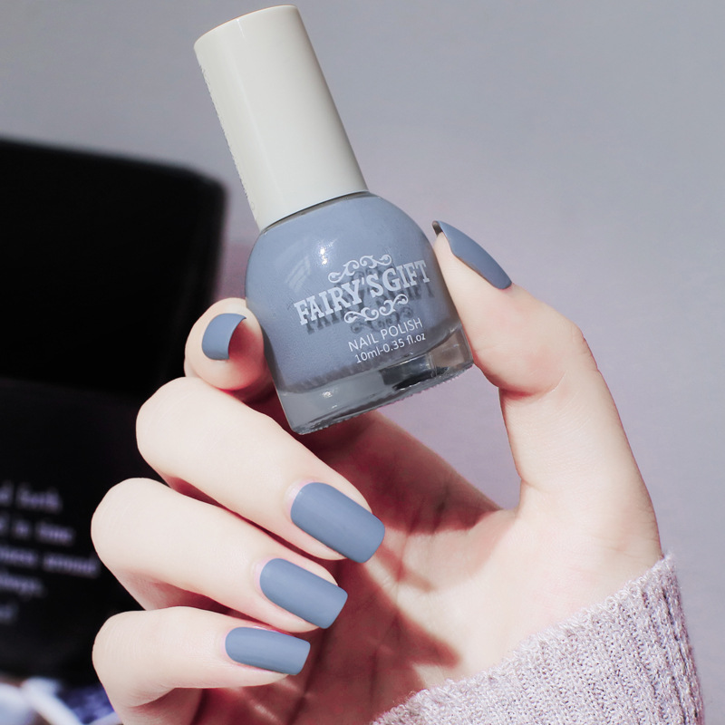 Fog matte nail polish wholesale durable non-peeling matte non-fading transparent non-baking nail polish a generation of hair