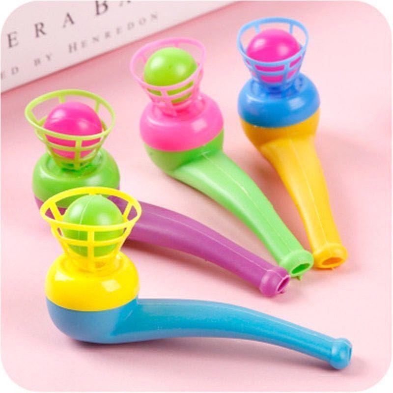 After 80 nostalgic suspended pipe blowing ball magic ball toy children's educational children's small gift stall supply hot sale