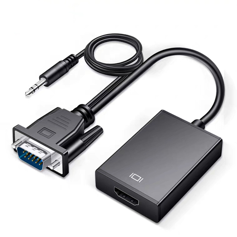VGA to HDMI converter oxygen-free copper core vga to hdmi with audio band power supply 1080P60Hz