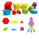 155 Piece Creative Tangram Puzzle Toy Children's Early Childhood Educational Puzzle Varieties Geometric Puzzle Color Building Blocks