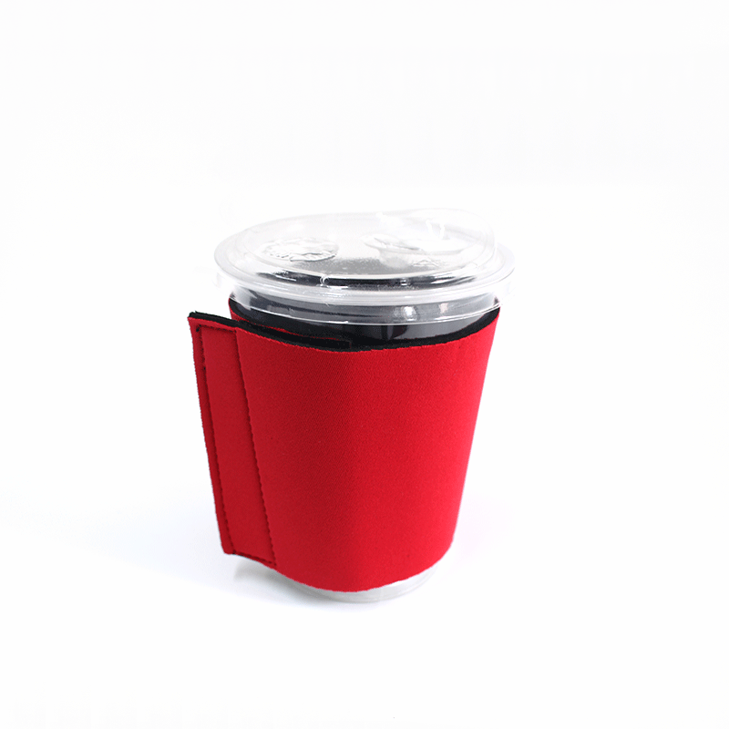 Amazon in stock Velcro coffee milk tea cup cover neoprene insulation cup cover diving material coffee cup cover