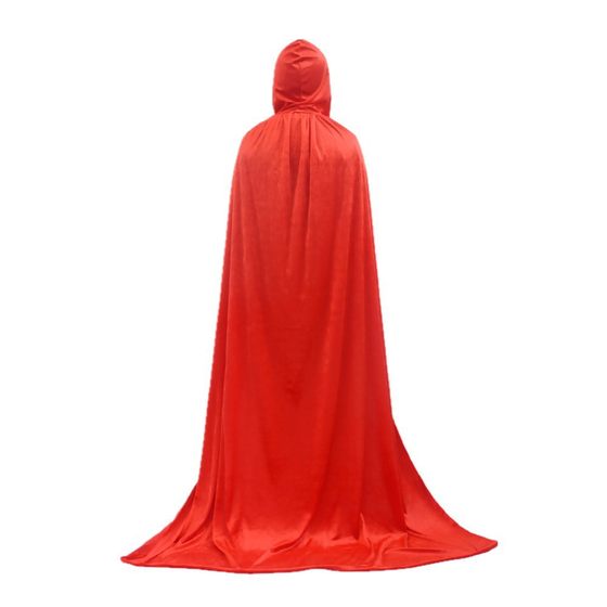 Halloween Cloak Black Adult Cloak Vampire Costume Wizard Demon Death Hooded Golden Velvet Cloak Red