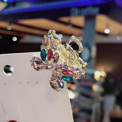 Small Bangs Grab Clip 2022 New Crystal Flower Side Hairpin Korean Internet Celebrity Mini Elegant Grab Hair Accessories_voghion.com