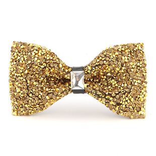 Starry rhinestone Korean style banquet dress wedding bow Diamond-embedded fashion Men's diamond bow tie