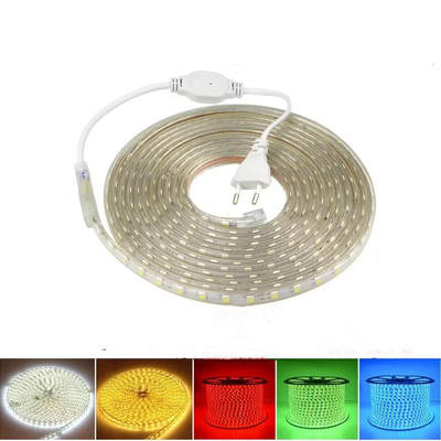 led light strip 5050 patch 220V high pressure light strip living room light ceiling outdoor waterproof soft light strip color light strip