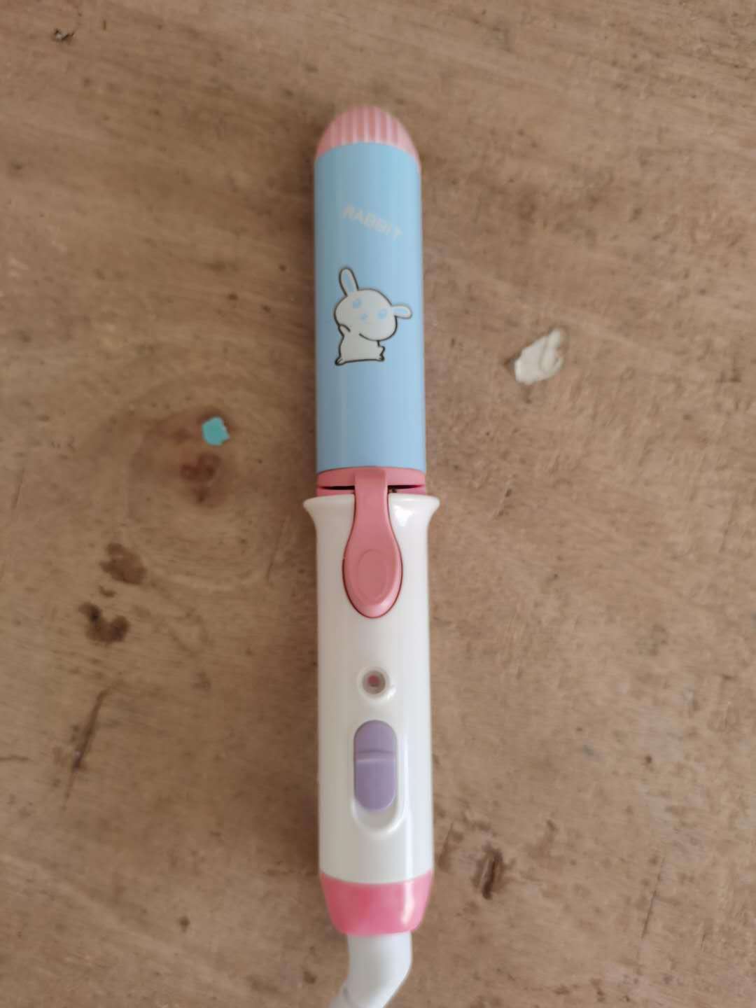 Cartoon mini hair straightener curling rod straight roll dual-purpose bangs inner buckle electric splint plastic box straight splint wholesale