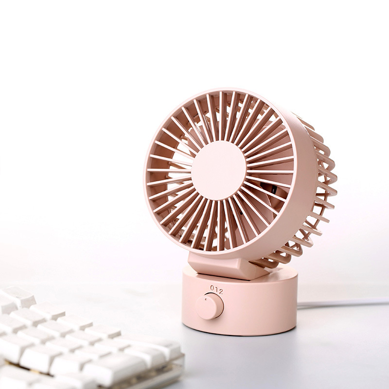 2020 manufacturers Muji with USB mini office desktop computer charging ultra-quiet double leaf fan