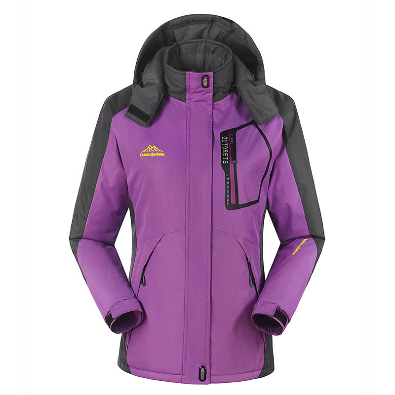 1688 Couple's Autumn and Winter Clothes Men's Outdoor Charge Clothes Men's Large Size Thickened Fleece-Lined Windproof Mountaineering Jacket for Men